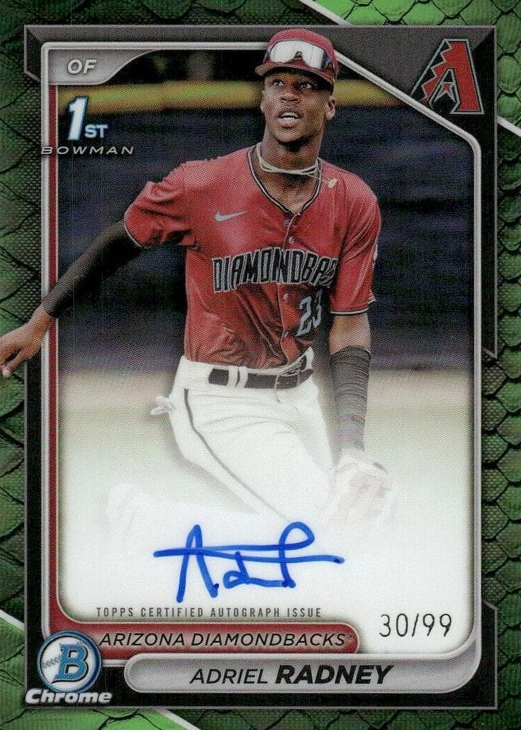 Adriel Radney trading card