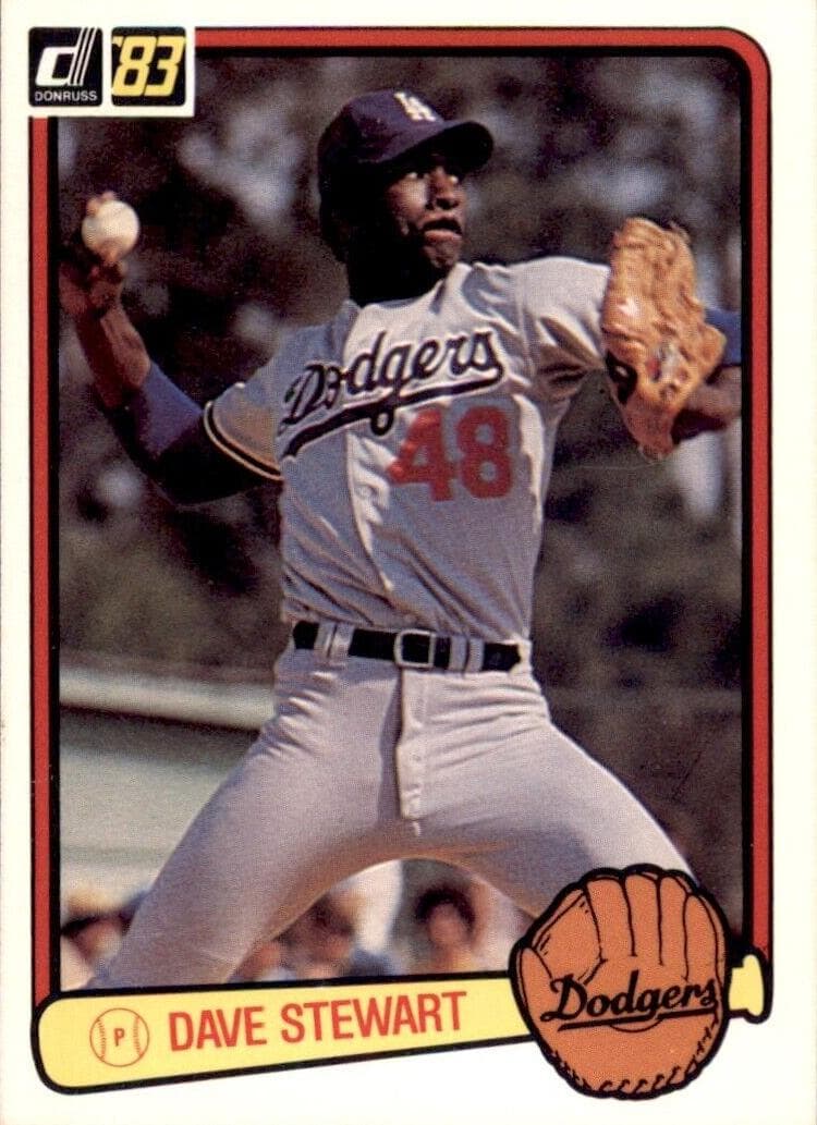 Dave Stewart trading card