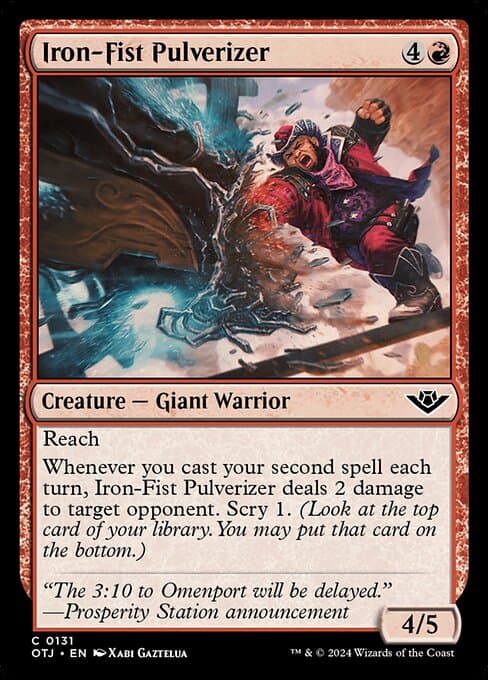 Iron-Fist Pulverizer 2024 Magic: The Gathering Outlaws of Thunder Junction