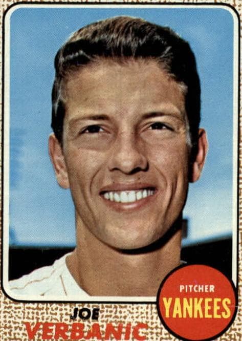 Joe Verbanic 1968 topps Topps