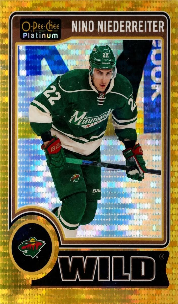 Nino Niederreiter 2014 o-pee-chee Platinum Hockey Golden Treasures