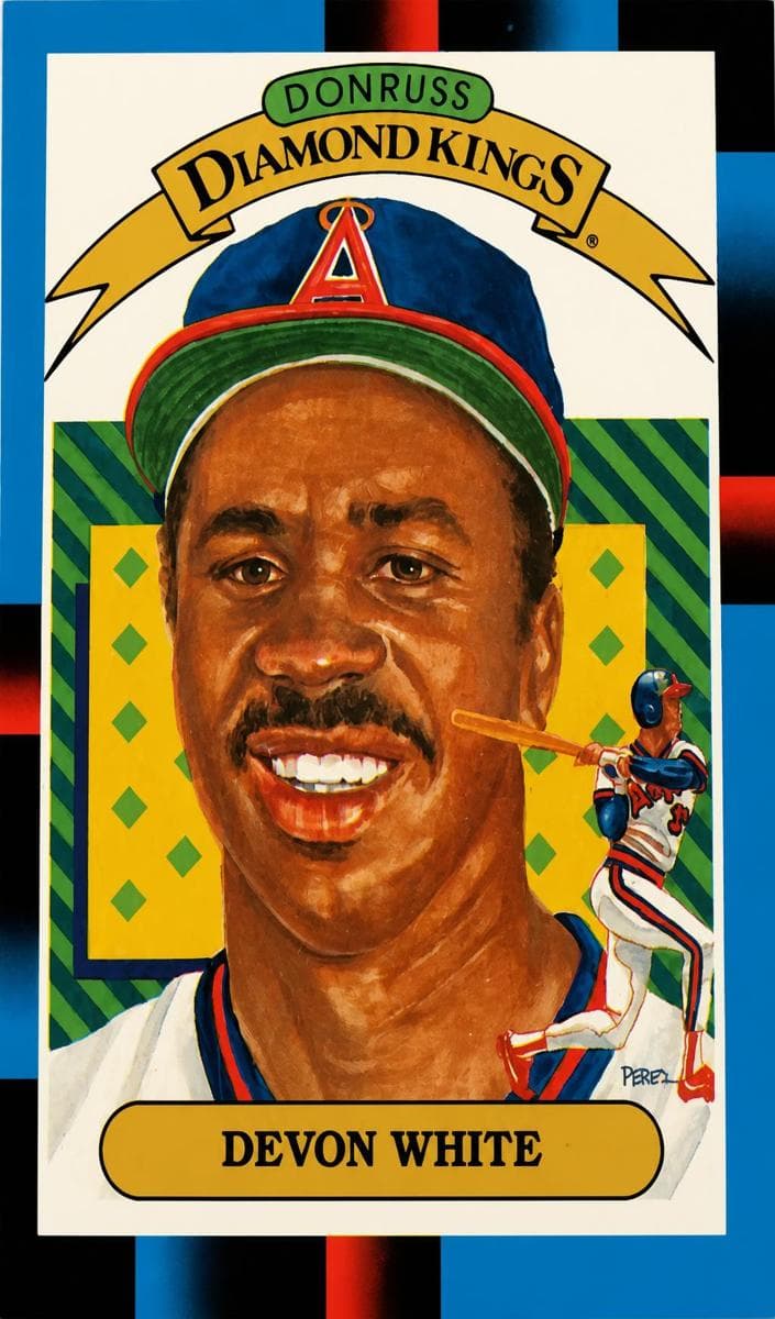 Devon White 1988 panini Donruss