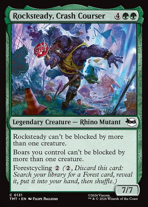 Rocksteady, Crash Courser 2026 Magic: The Gathering Teenage Mutant Ninja Turtles