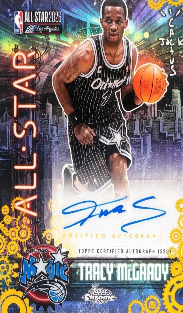 Tracy McGrady 2025 topps Topps Chrome Cactus Jack X NBA All-Star Game