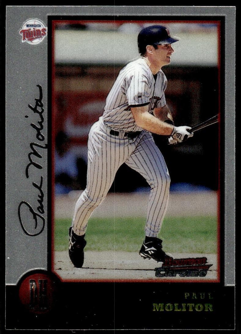 Paul Molitor 1998 bowman Bowman Chrome