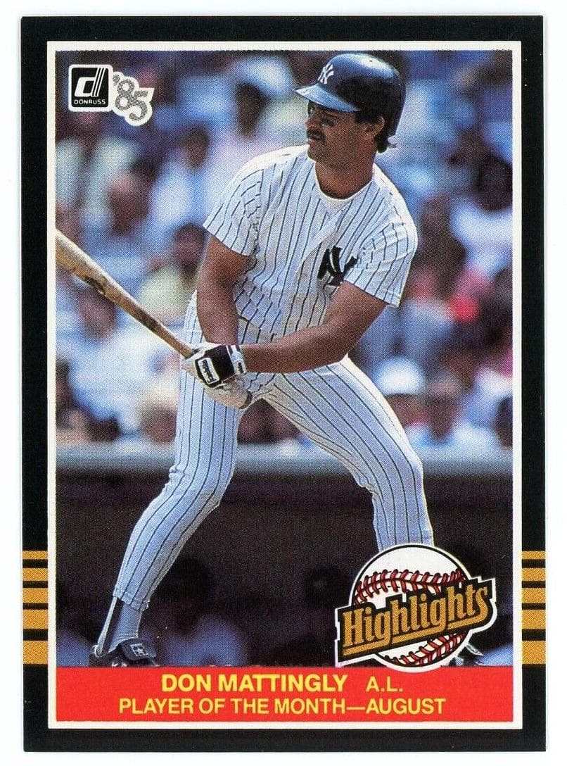 Don Mattingly 1985 panini