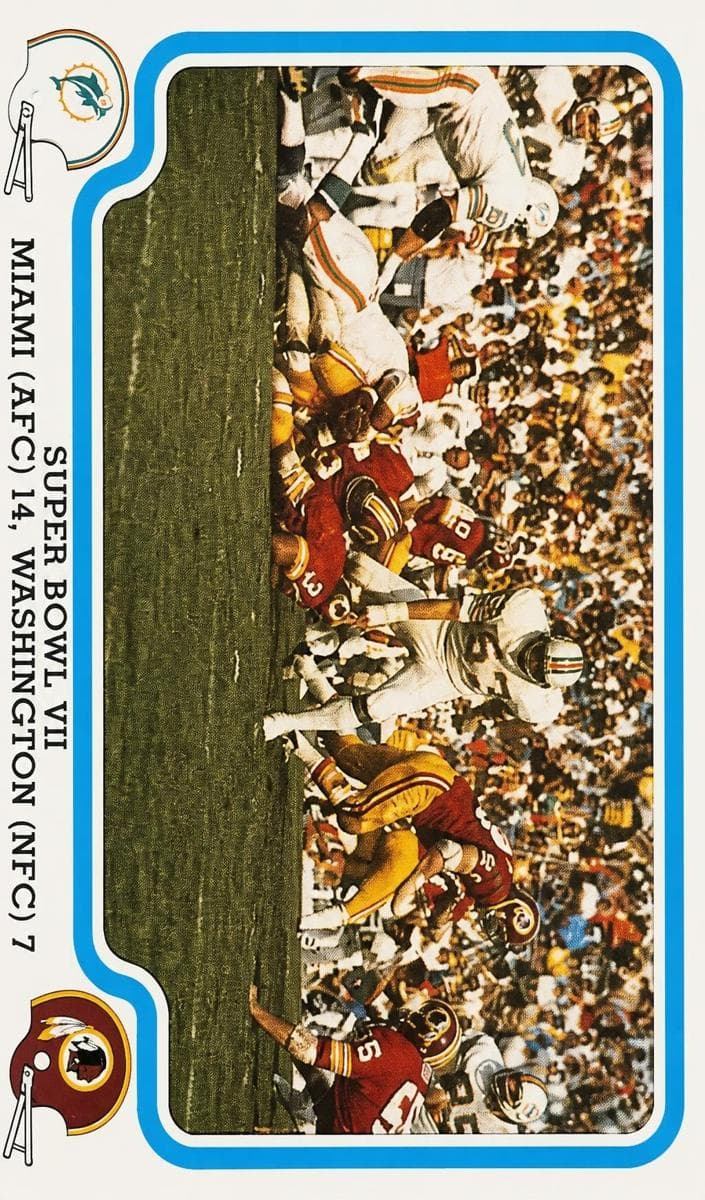Super Bowl VII 1979 fleer