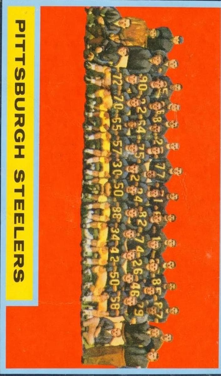 Pittsburgh Steelers 1962 topps