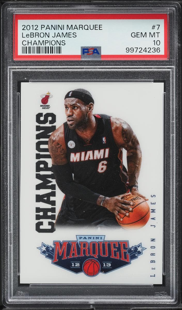 LeBron James 2012 panini
