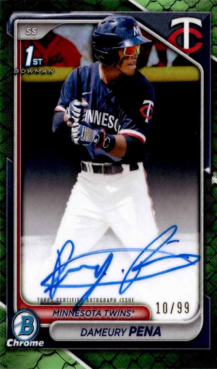 Dameury Pena trading card