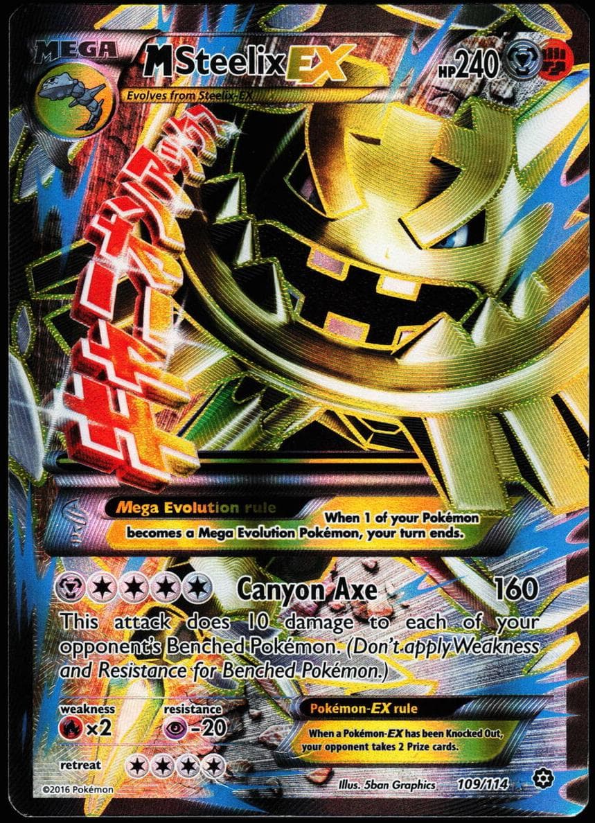 M Steelix-EX trading card