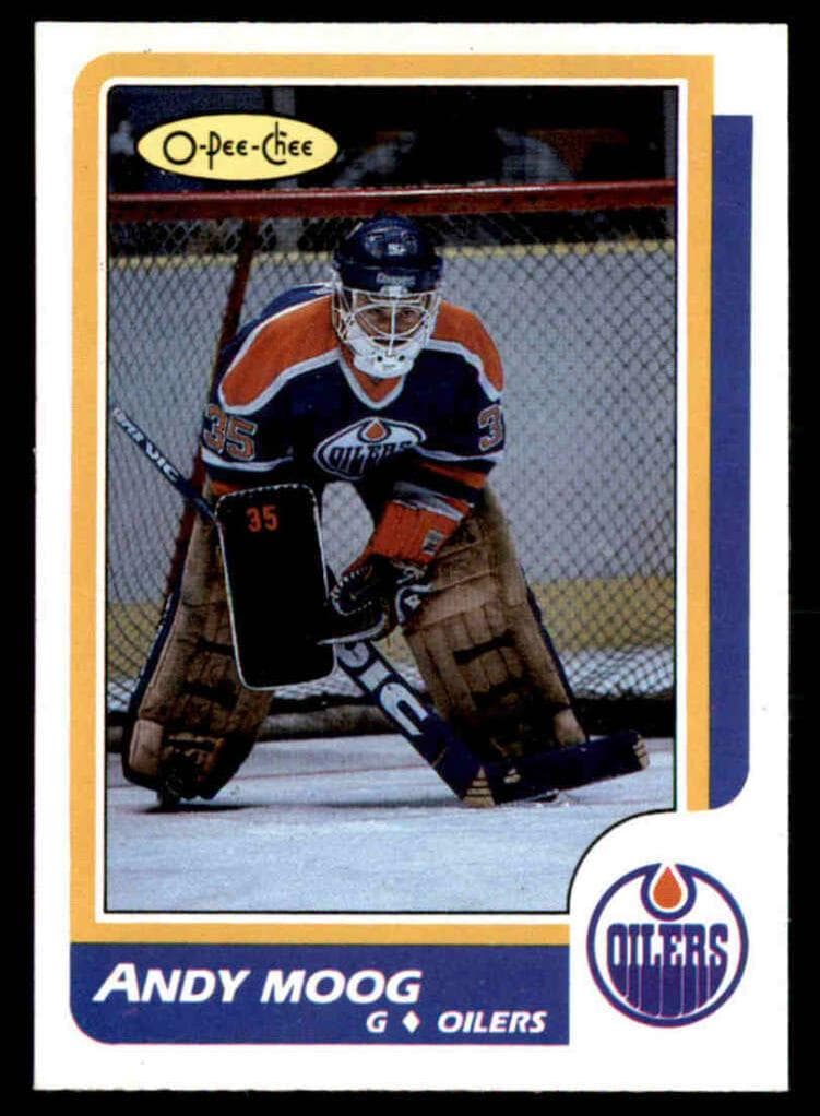 Andy Moog 1986 topps O-Pee-Chee