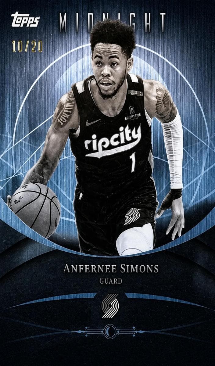 Anfernee Simons 2025 topps Topps Midnight