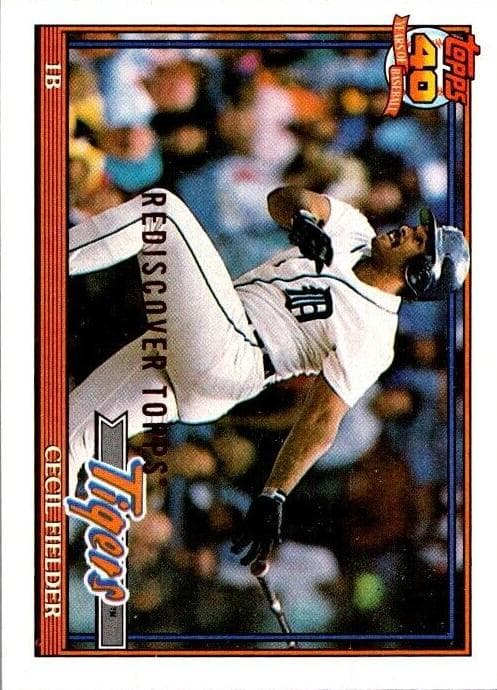Cecil Fielder 1991 topps Topps