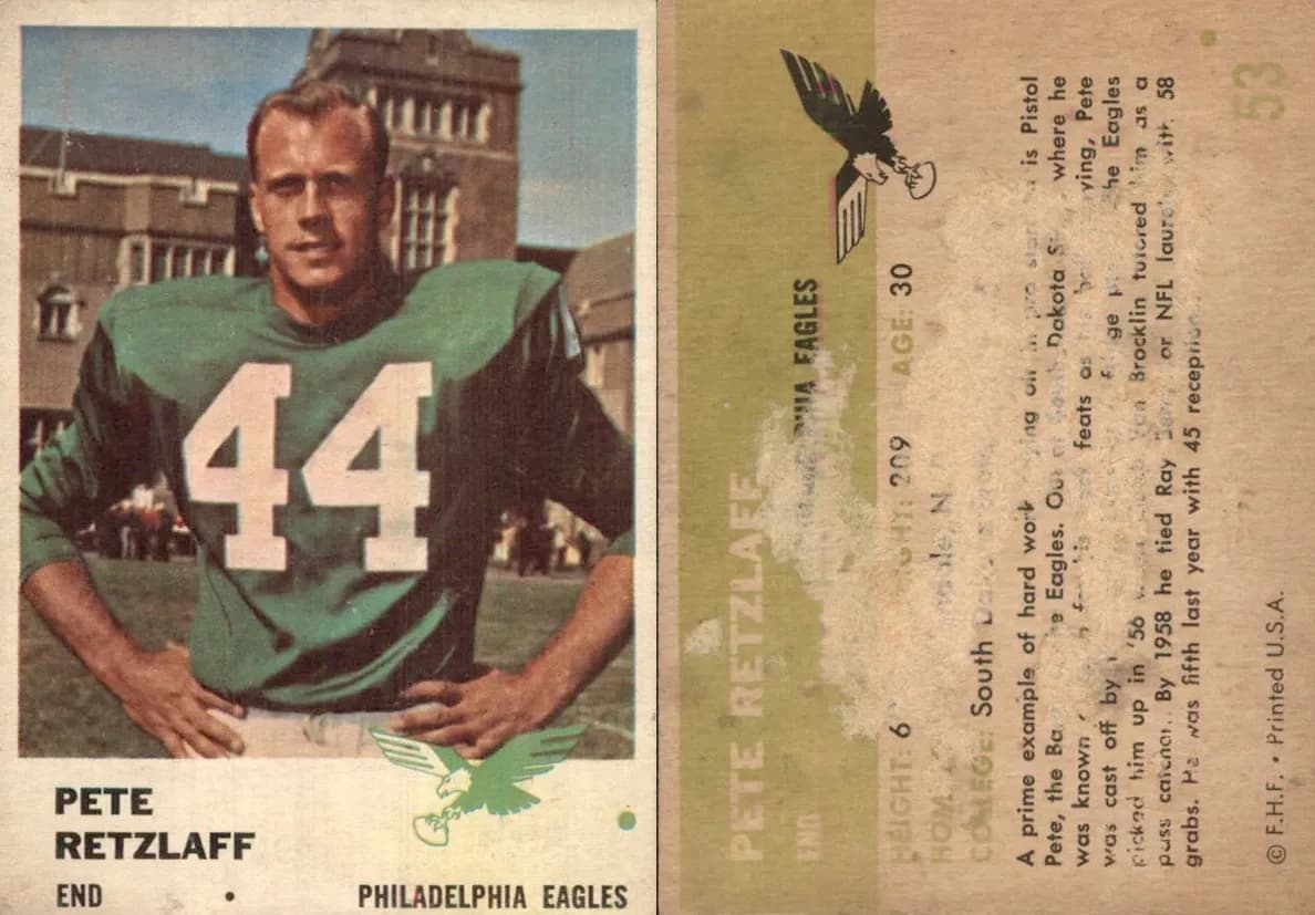 Pete Retzlaff 1961 fleer Fleer