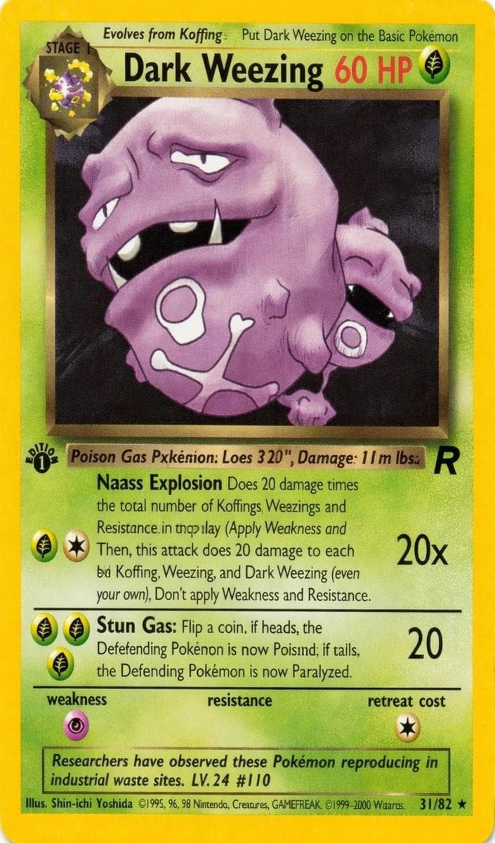 Dark Weezing trading card