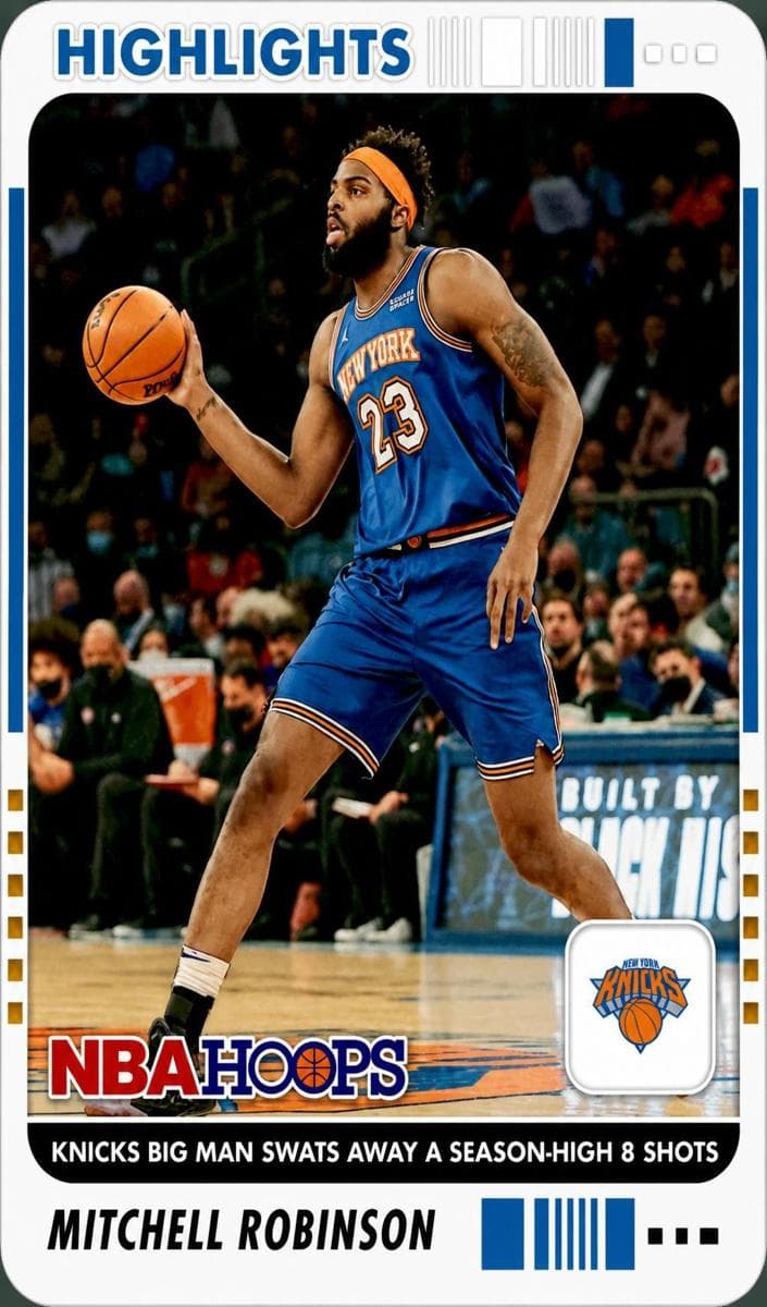 Mitchell Robinson 2022 panini Hoops