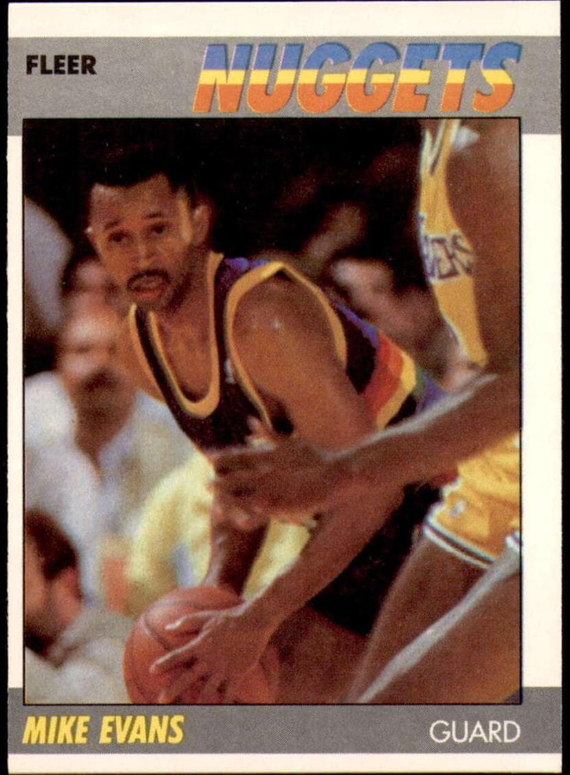 Mike Evans 1987 fleer Fleer
