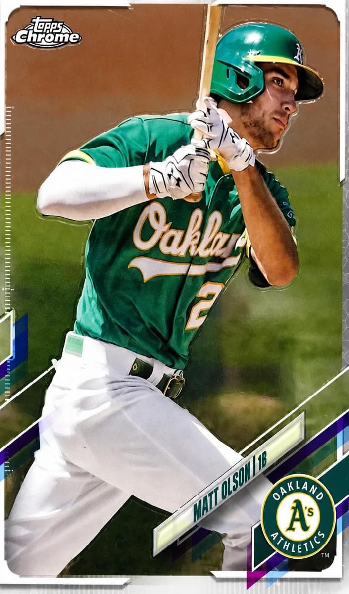 Matt Olson 2021 topps Topps Chrome