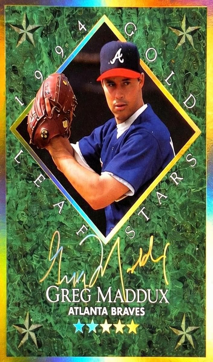 Greg Maddux 1994 leaf Leaf