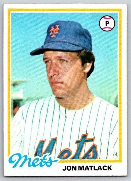Jon Matlack 1978 topps Topps