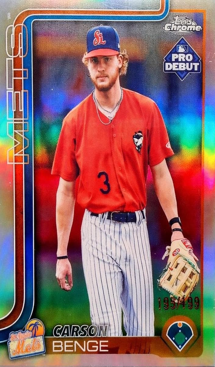 Carson Benge 2025 topps Topps Pro Debut