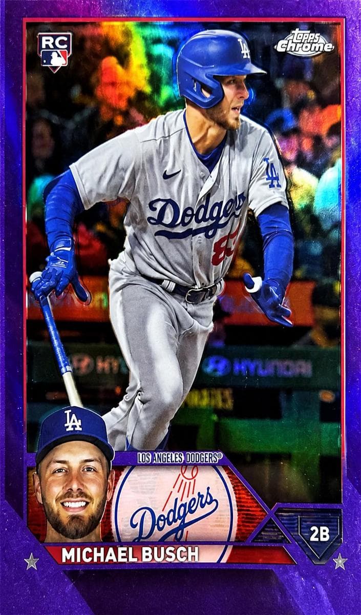 Michael Busch 2023 topps Topps Chrome Update