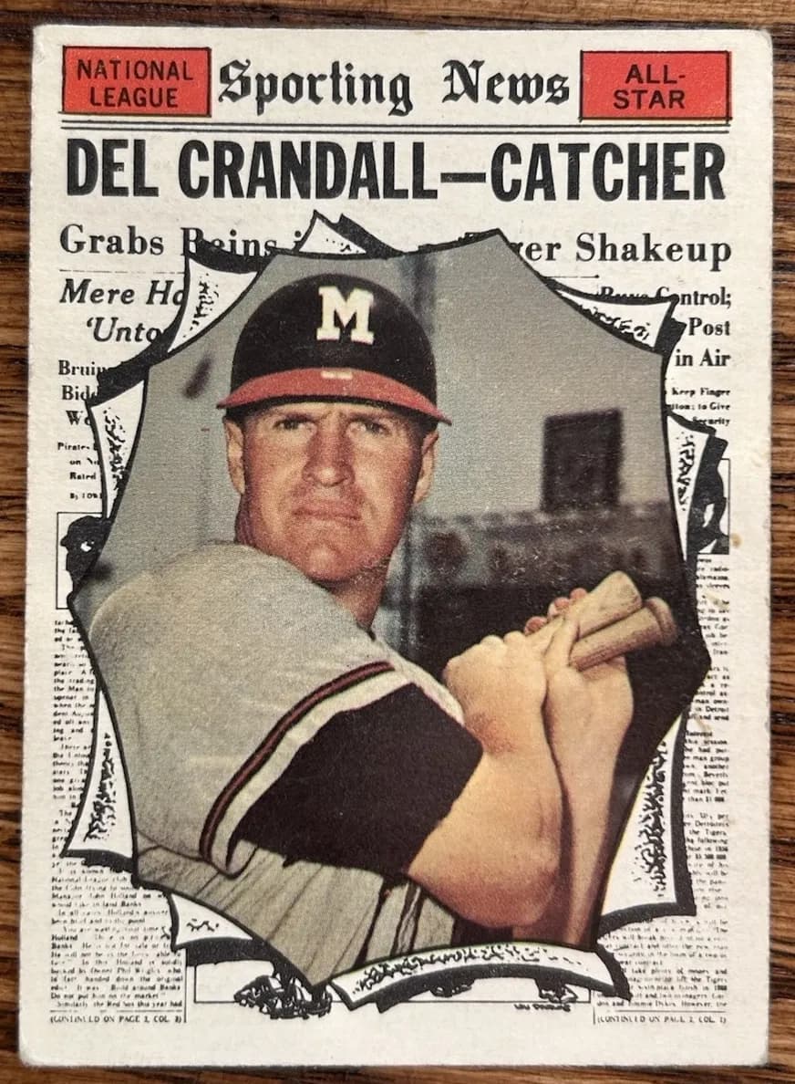 Del Crandall 1961 topps Topps