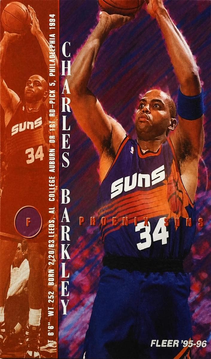 Charles Barkley 1995 fleer