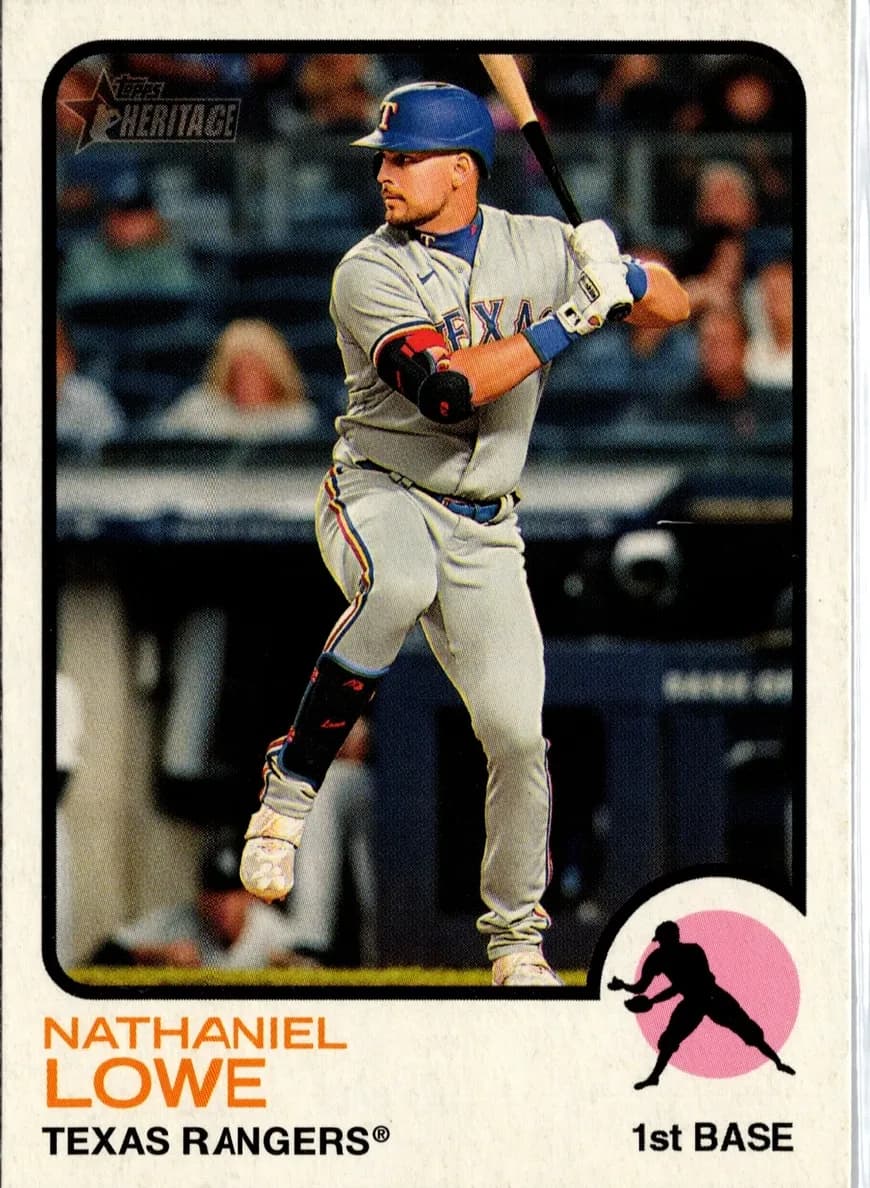 Nathaniel Lowe 2022 topps Topps Heritage