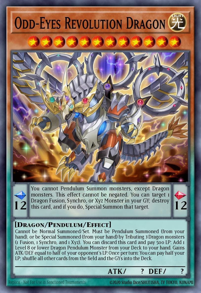 Odd-Eyes Revolution Dragon 2021 Yu-Gi-Oh! 2021 Tin of Ancient Battles Mega Pack