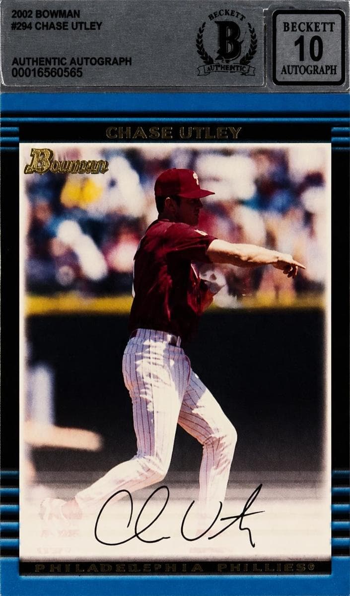 Chase Utley 2002 bowman Bowman