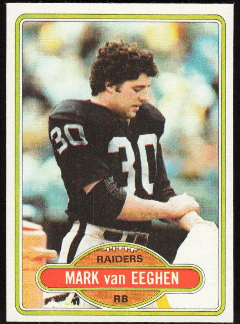 Mark van Eeghen 1980 topps Topps