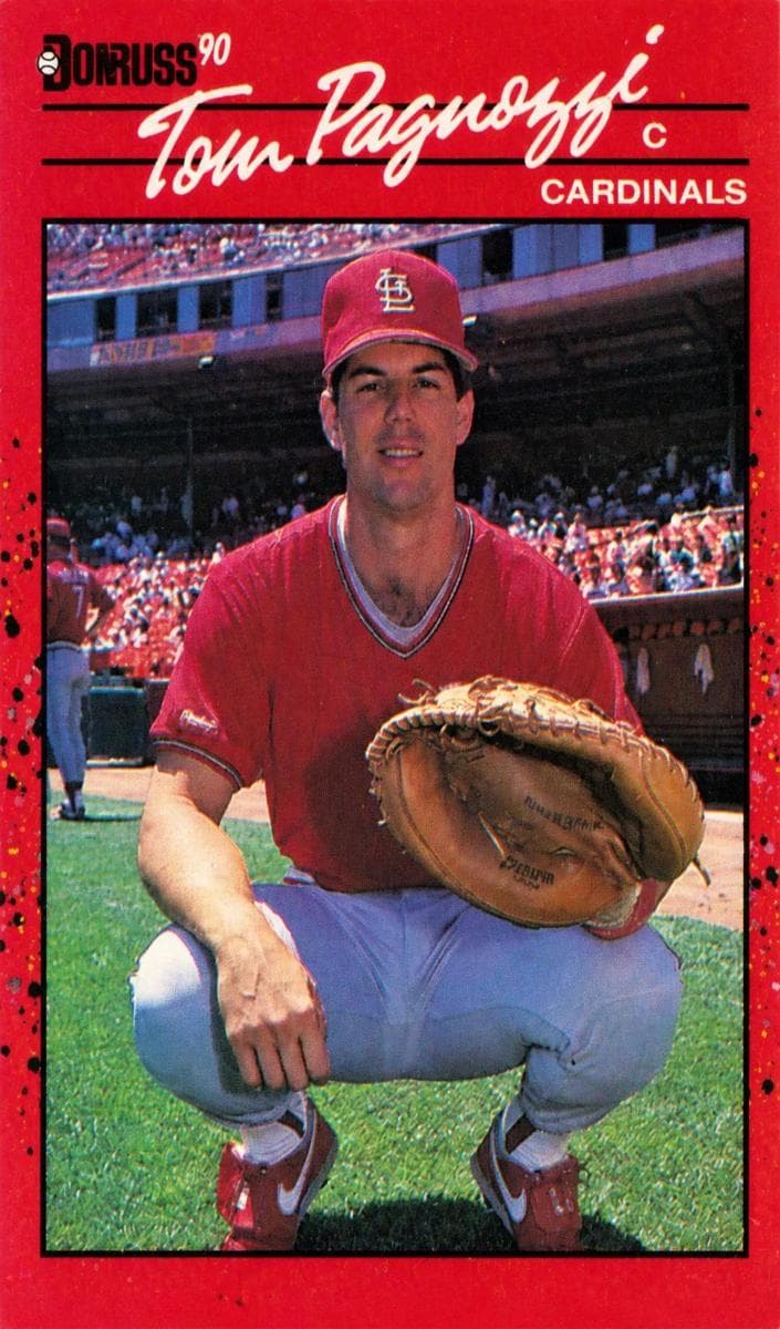 Tom Pagnozzi 1990 panini Donruss