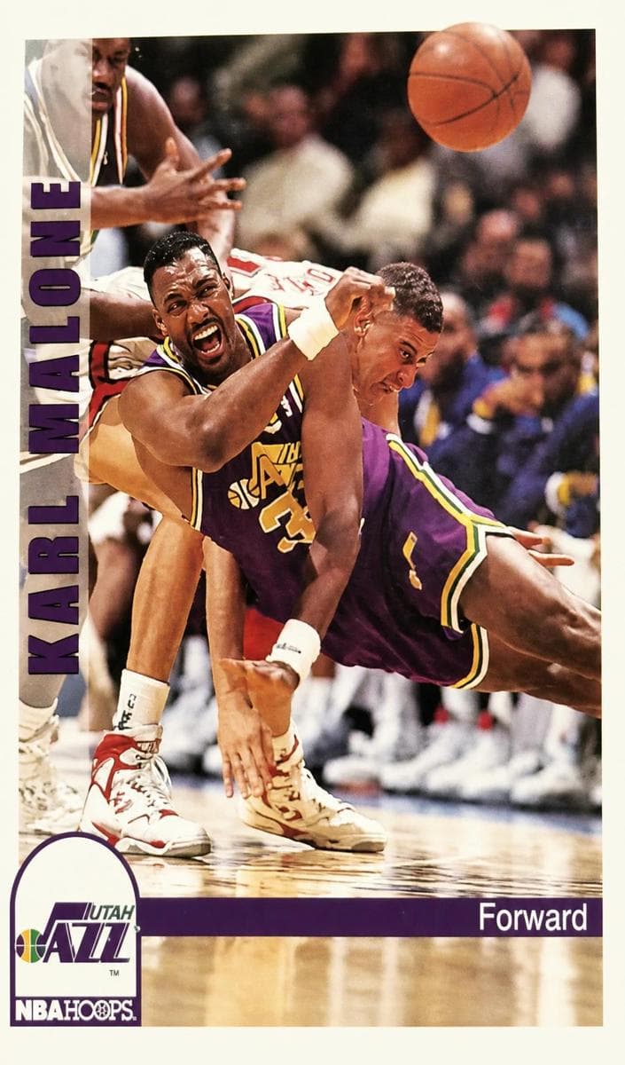 Karl Malone 1992 panini Hoops