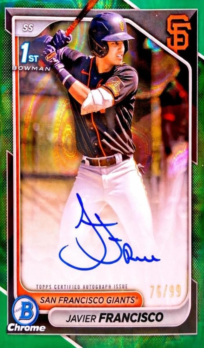 Javier Francisco trading card