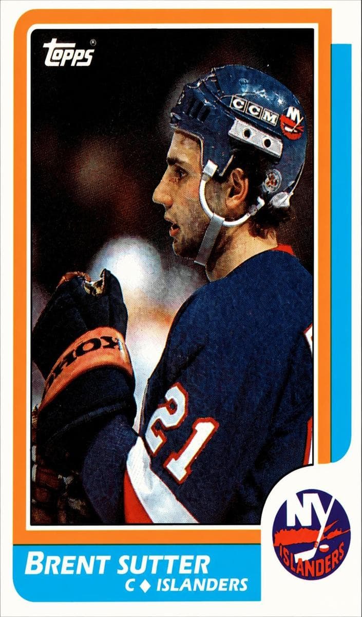 Brent Sutter 1986 topps Topps