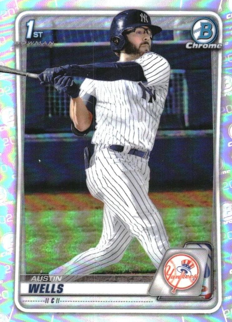 Austin Wells 2020 bowman Bowman Draft