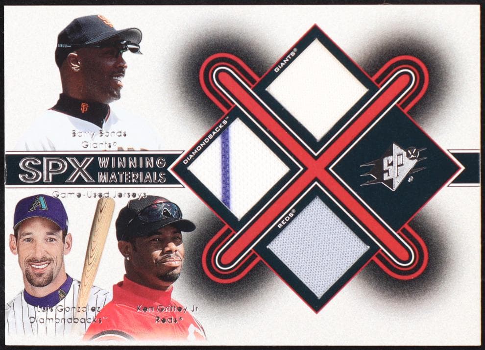 Barry Bonds / Luis Gonzalez / Ken Griffey Jr 2001 upper-deck