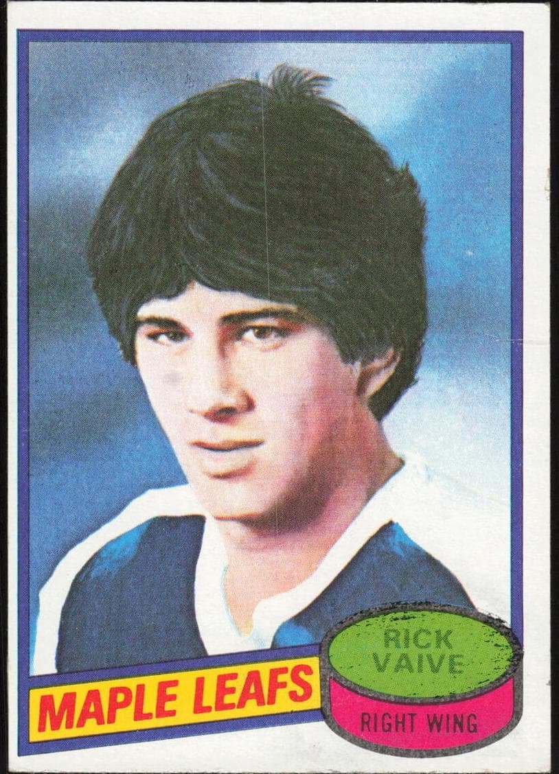 Rick Vaive 1980 topps Topps