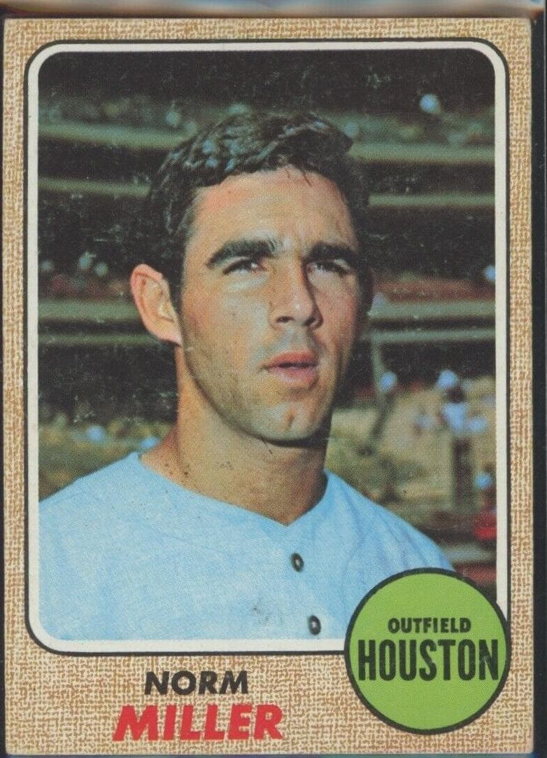 Norm Miller 1968 topps Topps