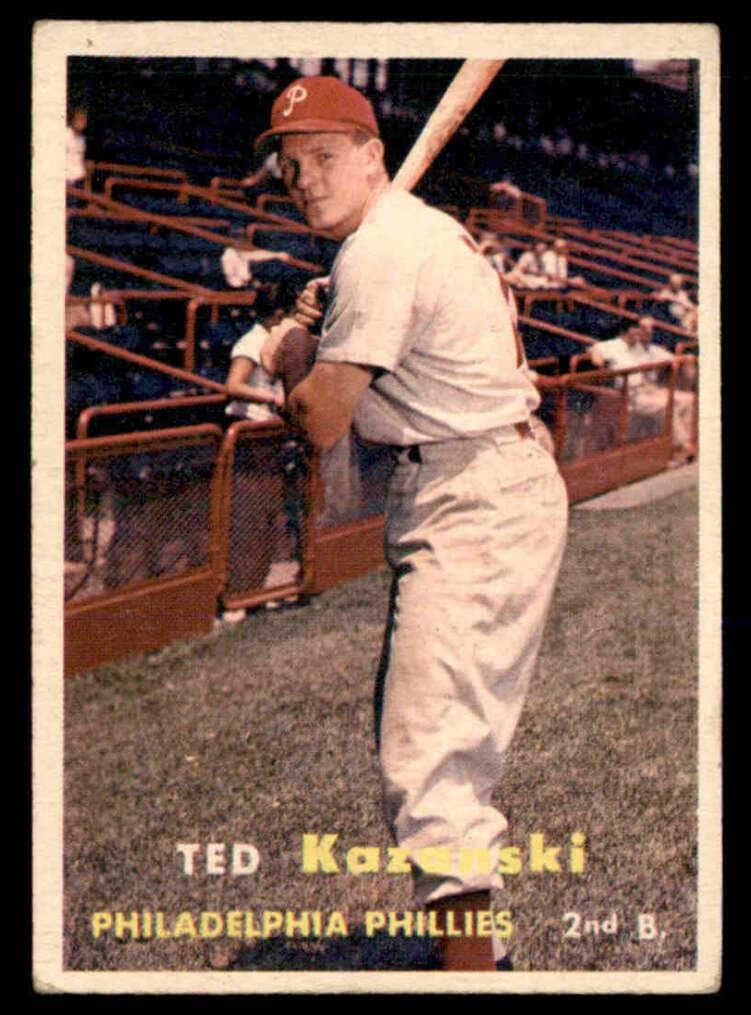 Ted Kazanski 1957 topps Topps
