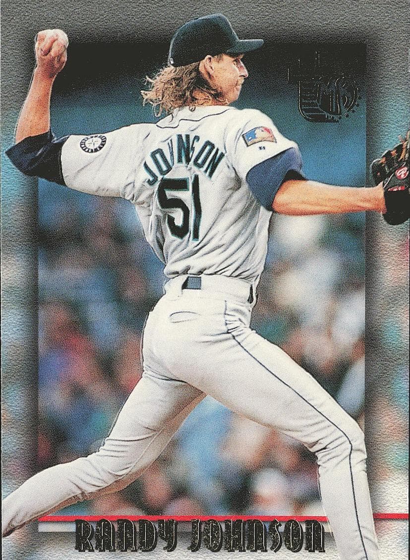 Randy Johnson 1995 topps Embossed