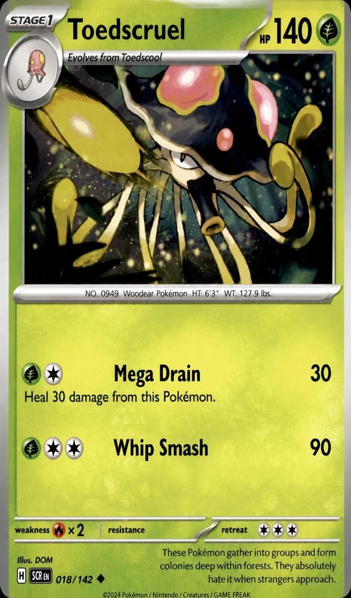 Toedscruel trading card