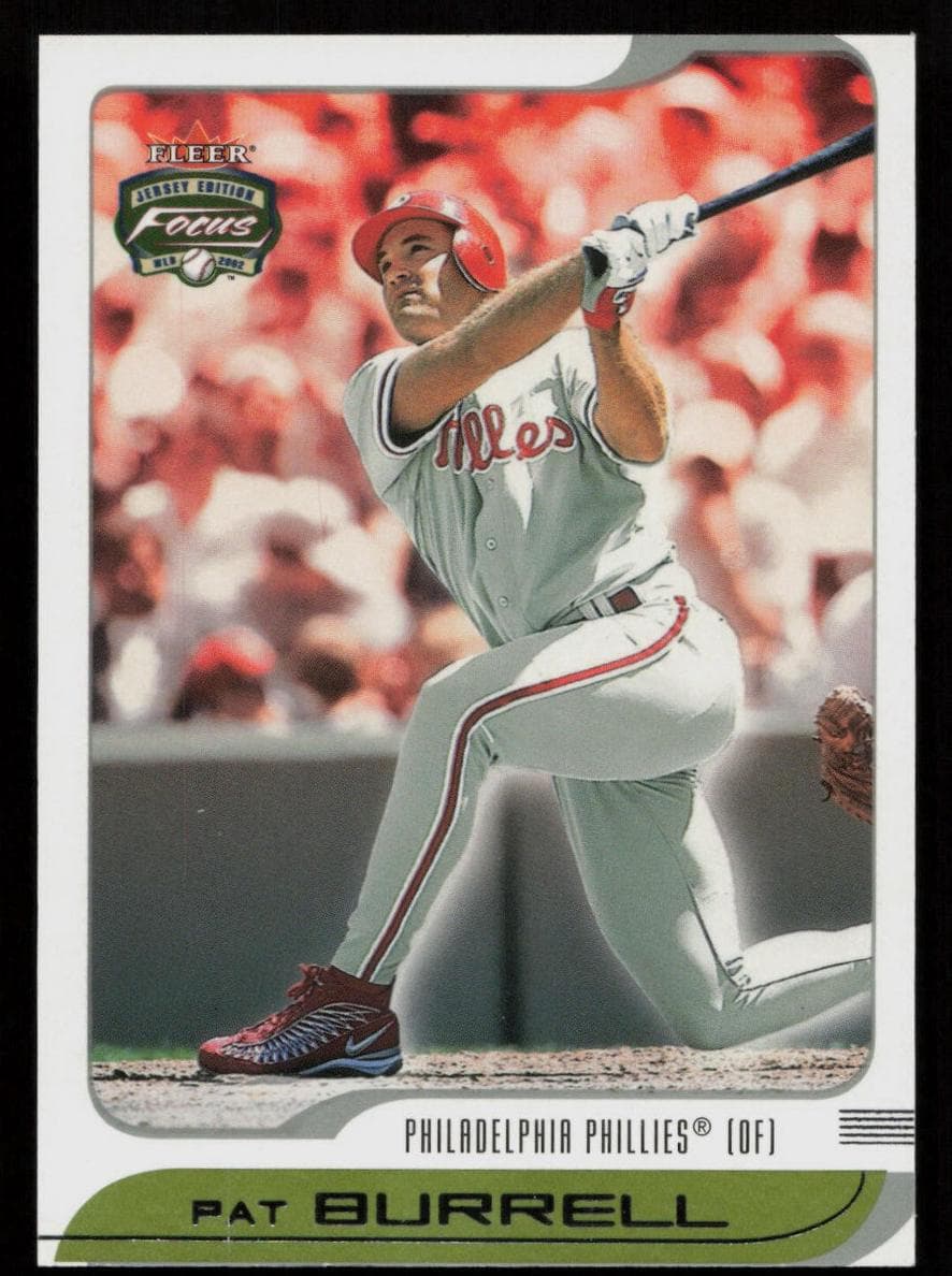 Pat Burrell 2002 fleer Fleer Focus Jersey Edition