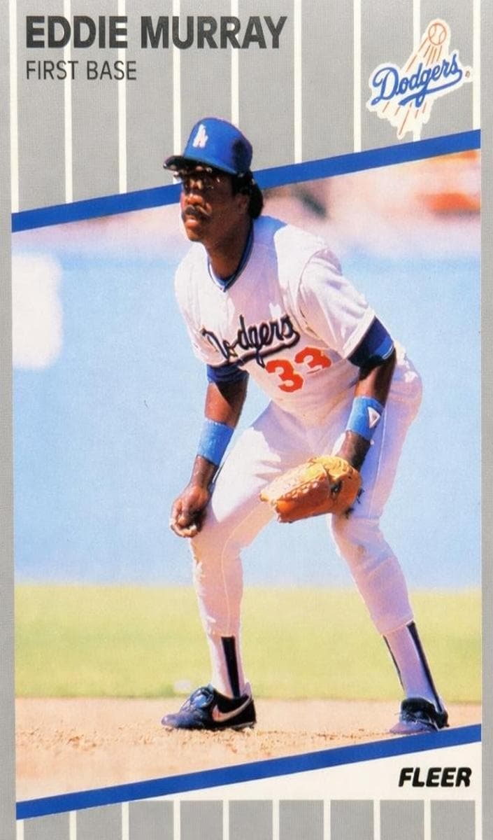 Eddie Murray 1989 fleer
