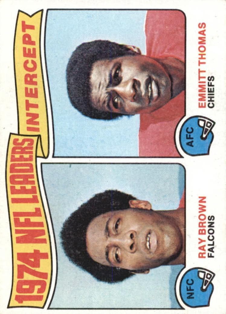 1974 NFL Interception Leaders (Ray Brown / Emmitt Thomas) #5