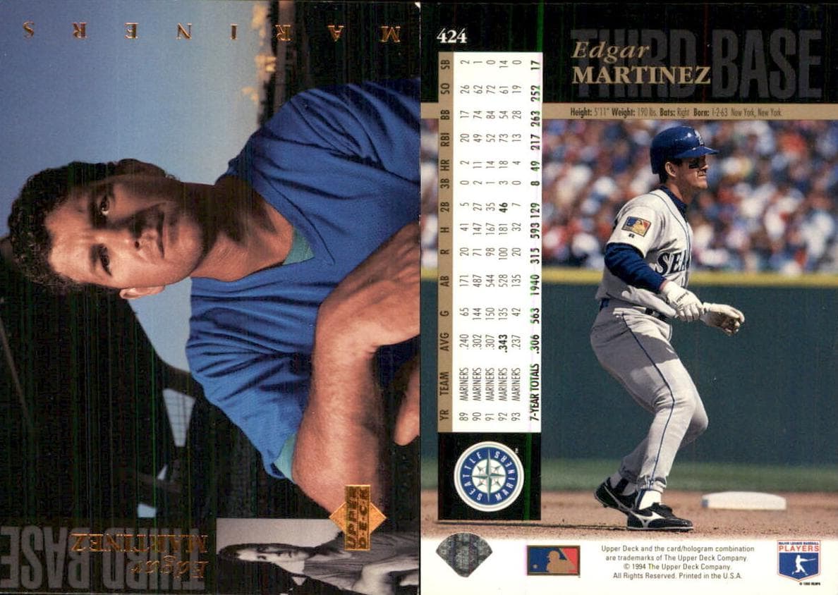 Edgar Martinez 1994 upper-deck Upper Deck