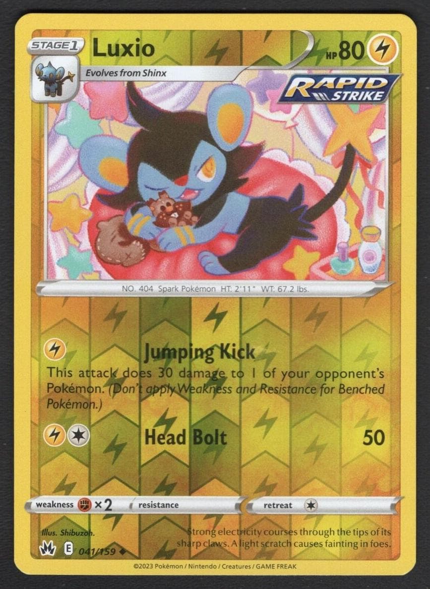Luxio trading card