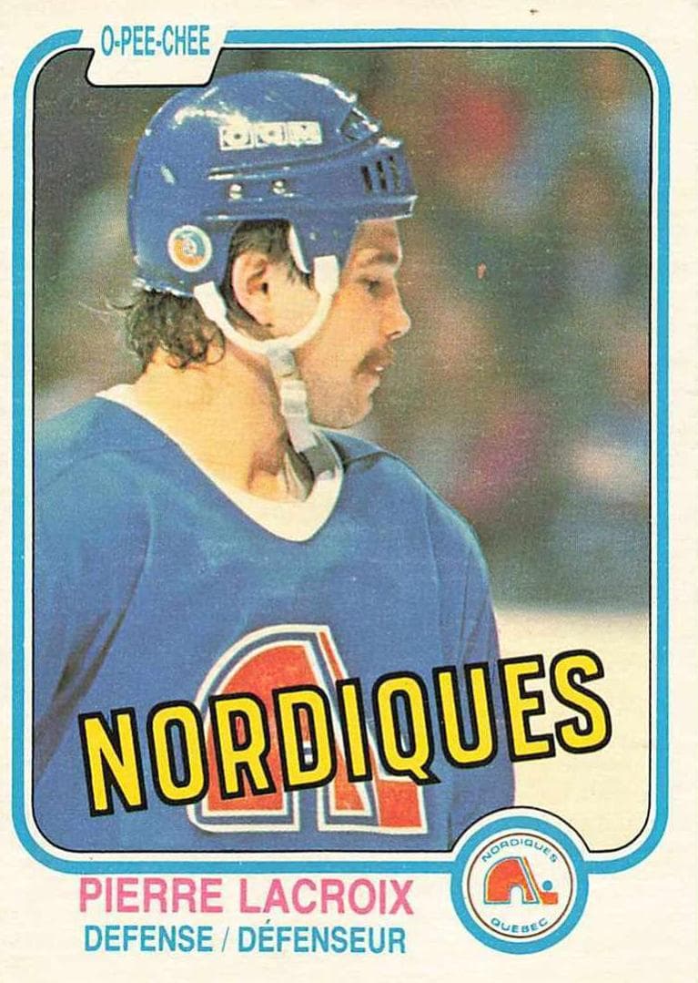 Pierre Lacroix 1981 topps O-Pee-Chee